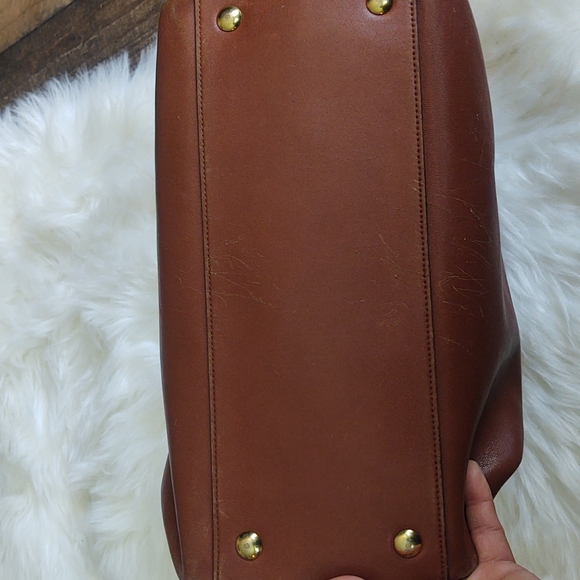 Coach Legacy Haley Leather Top Handle Satchel # 23574 in British Tan - Picture 12 of 17